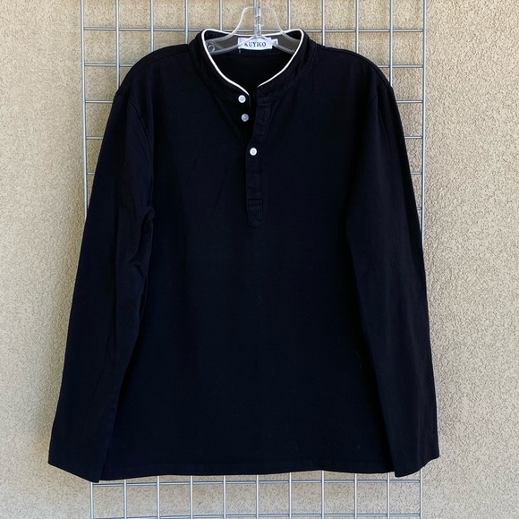 Men's Long Sleeve Polo Casual Shirt - Picture 3 of 5